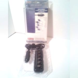 Superior AccessoHIGH POWER 5 PORT USB CHARGER FOR YOUR AUTO 12V POWER SOURCE NIB